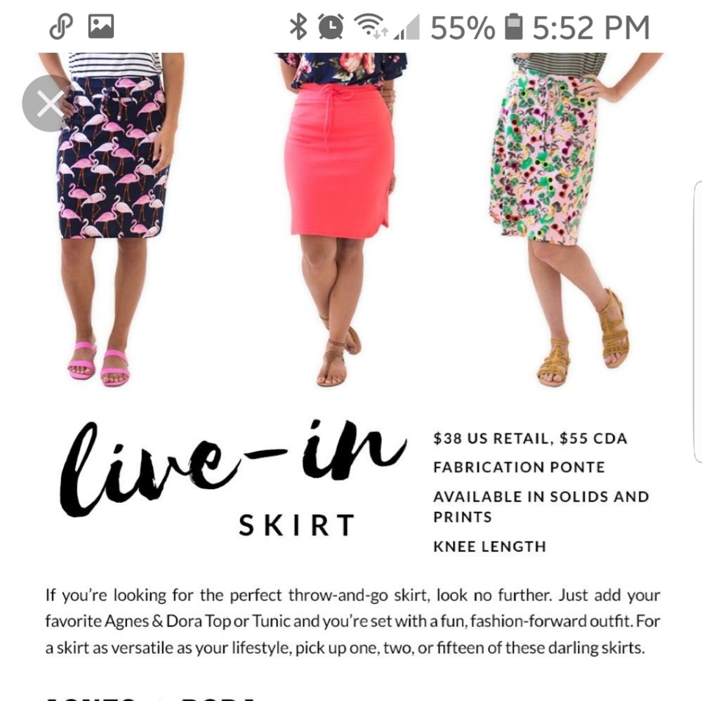 Agnes & Dora Red Live In Skirt - XXXL